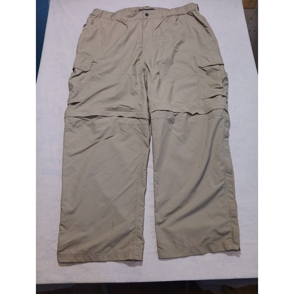 REI Co-Op Sahara Convertible Pants Cargo Shorts 38" Length 27" Wide Legs Tan